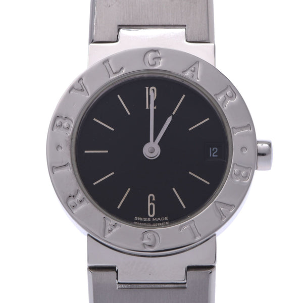 BVLGARI Bulgari Burgari Burgari 23 BB23SS Women's SS Watch Quartz Black Table A-Rank Used Silgrin