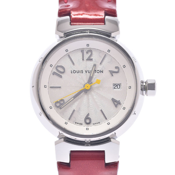 LOUIS VUITTON Louis Vuitton Tambour Hologram Q121K Ladies SS/Leather Watch Quartz White (Hologram) Dial A Rank Used Ginzo