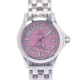 OMEGA Omega Seamaster 120M 2581.66 Women's SS Watch Quartz Pink Shell Shape A Rank Used Sinkjo