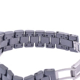 香奈儿香奈儿J12 33毫米12P钻石H1625男孩黑色陶瓷/SS手表石英黑色表盘A级银股票