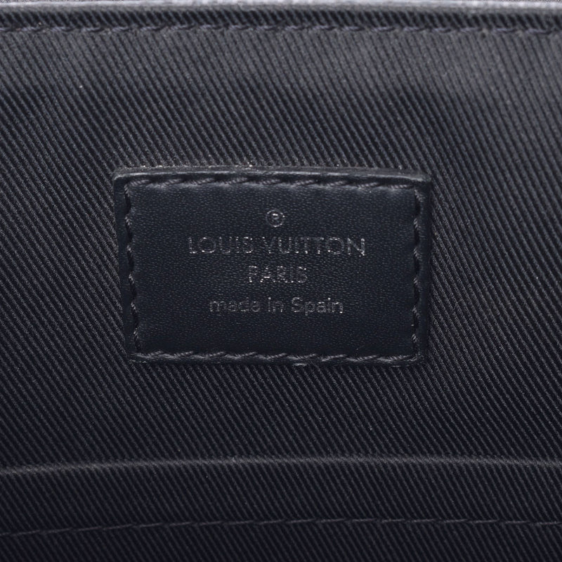 Louis Vuitton Louis Vuitton Damier Graphit District PM NM Black N41028 Men's Dumie Graphit Canvas Shoulder Bag AB Rank Used Silgrin