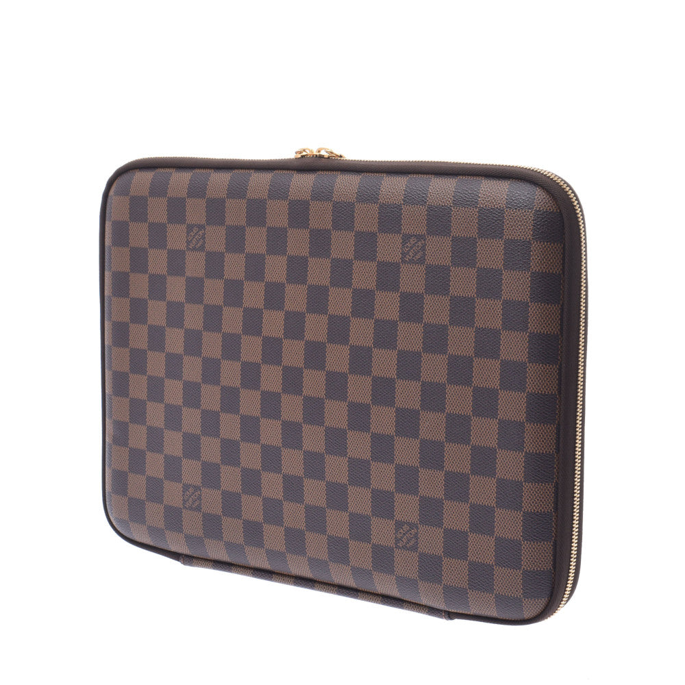 ルイヴィトンコンピューター スリーブ 14137 ブラウン ユニセックス ダミエキャンバス クラッチバッグ N58022 LOUIS VUITTON  中古 – 銀蔵オンライン