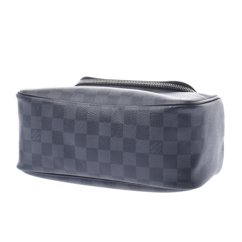 Louis Vuitton Louis Vuitton Damier Graphit Toware Pouch Black / Gray N47625 Men's Dumier Graphit Canvas Pouch AB Rank Used Silgrin