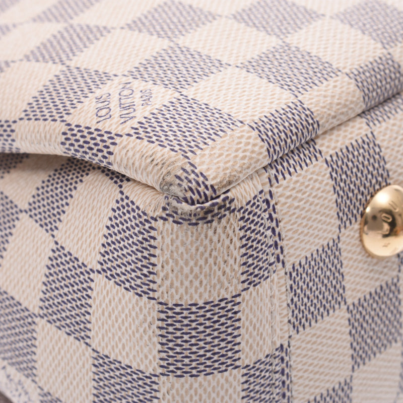 Louis Vuitton Louis Vuitton Damier Azul Limington White N40022 Women's Damier Azul Canvas Tote Bag AB Rank Used Silgrin