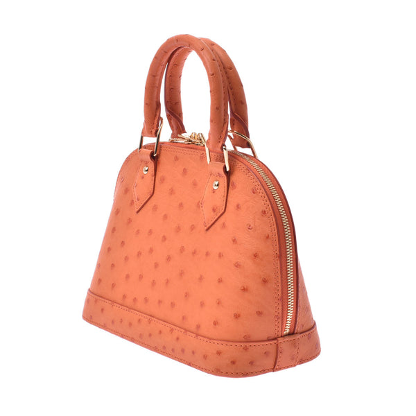 路易威登路易威登回声Ticline Alma BB 2way Bag Orange N91236女士Austrich Handbag A-Rank使用Silgrin