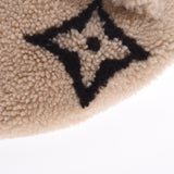 LOUIS VUITTON Louis Vuitton Monogram Teddy Bum Bag Waist Pouch Ivory/Brown M55425 Unisex Shearing/Leather Body Bag Shindon Used Ginzo