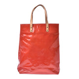 Louis Vuitton Louis Vuitton Verni Lead MM Tote Bag Rouge M91086 Women's Monogram Verni Handbag B Rank Used Sinkjo