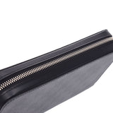 Louis Vuitton Louis Vuitton Damier Graphit Zippy XL Black / Gray N41503 Men's Dumie Graphit Canvas Long Wallet A-Rank Used Silgrin
