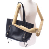 Chloe Chloe Milo Black Gold Clasp Unisex Calf/Suede Tote Bag B Rank Used Ginzo