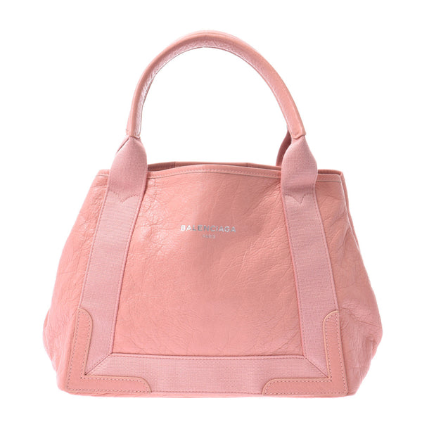 Balenciaga Valenciaga Nebee Caba Pink Women's Curf Handbags AB Rank Used Silgrin