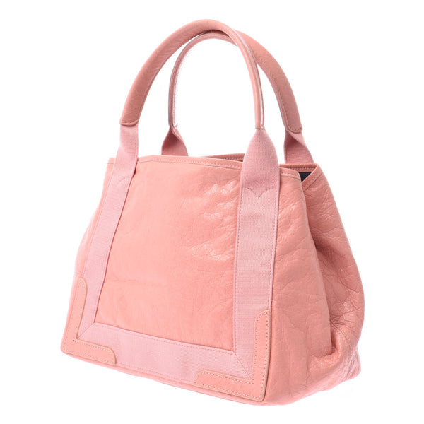 Balenciaga Valenciaga Nebee Caba Pink Women's Curf Handbags AB Rank Used Silgrin