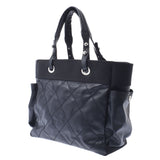 CHANEL Chanel Parylitz Tote GM Black Ladies Canvas/Leather Tote Bag AB Rank Used Ginzo