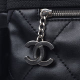 CHANEL Chanel Parylitz Tote GM Black Ladies Canvas/Leather Tote Bag AB Rank Used Ginzo