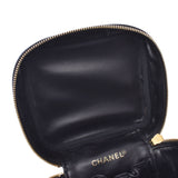 Chanel Chanel垂直套兔子黑金支架女士Lamskin Pandbag B等级使用Silgrin