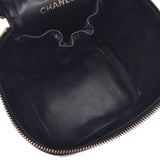Chanel Chanel垂直套兔子黑金支架女士Lamskin Pandbag B等级使用Silgrin
