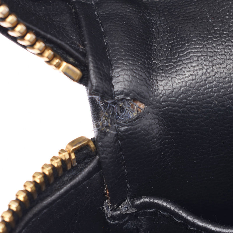 Chanel Chanel Vertical Vertical Bunny Bag Black Gold Bracket Ladies Lamskin Handbag B Rank Used Silgrin
