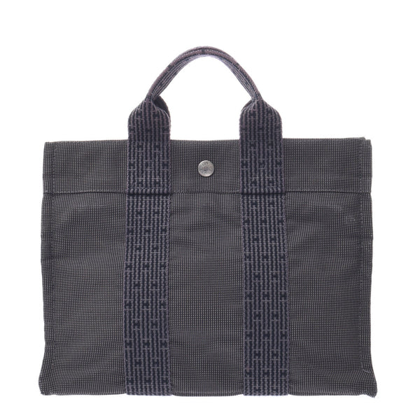 Hermes Hermes Ele Line PM Grey UniSEX Canvas手提包B等级使用Silgrin