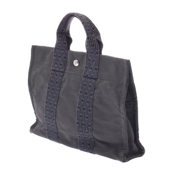 Hermes Hermes Ele Line PM Grey UniSEX Canvas手提包B等级使用Silgrin