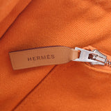 HERMES 爱马仕节 MM 法国节夏威夷限量版波尔多/橙色女士帆布手提包 B 级二手银藏