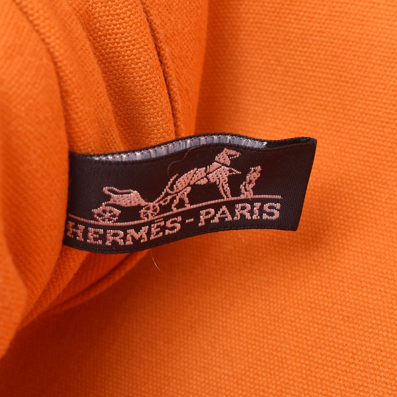 HERMES エルメス フールトゥ MM フレンチフェスティバル ハワイ限定 ボルドー/オレンジ レディース キャンバス トートバッグ Bランク 中古 銀蔵