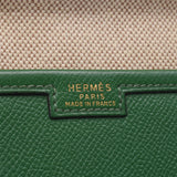 Hermes Hermes Jigge PM Green ○ O Steel (around 1985) Unisex Kushuber Clutch Bag B Rank Used Sinkjo