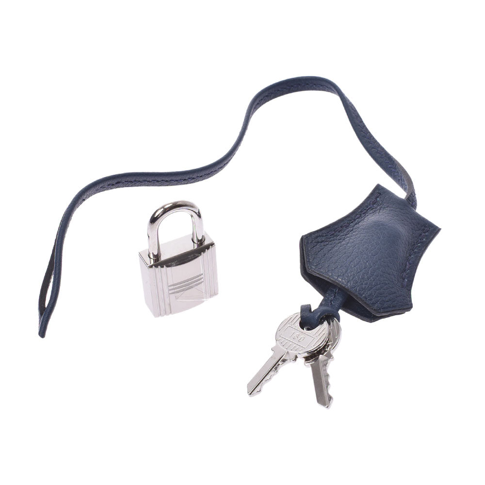 エルメス45 ベースボール 14142 ブルートマルト シルバー金具 C刻印