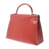 Hermes Hermes Kelly 32外缝纫2way袋Bric / Ibelie Silver Fittings□G Enggeworm（2003年左右）女式盒Cyrafe Handbags AB排名使用水池