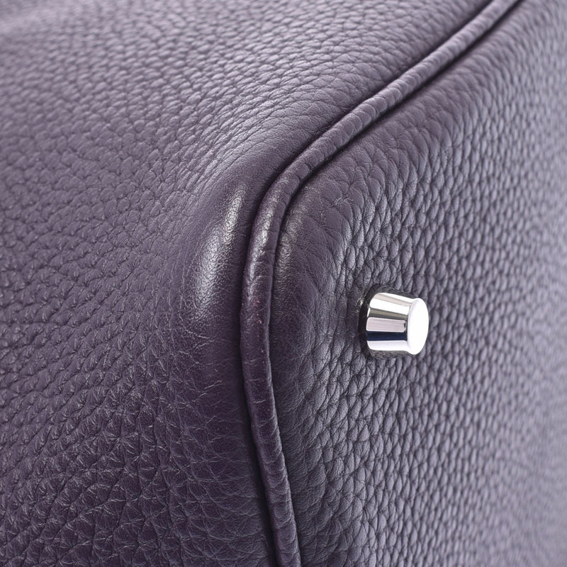 Hermes Hermes Picon Lock MM Ultraviolet Silver Fittings □ R Engraved (around 2014) Women's Triyo Clemance Handbags AB Rank Used Sinkjo