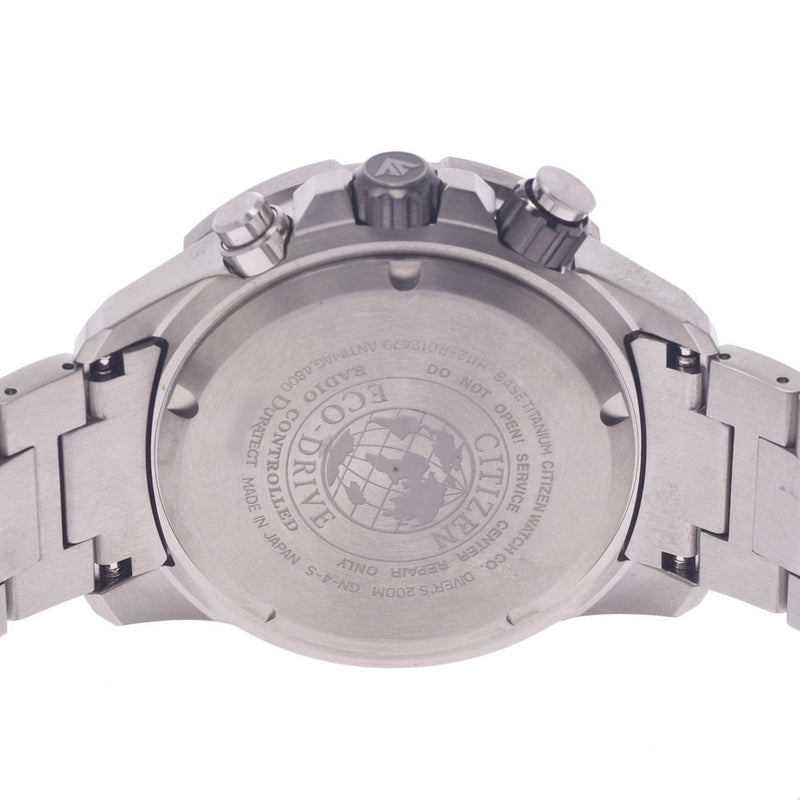 Citizen Citizen Promaster Marine AS7141-60E Men's Titanium Watch Eco Drive Black Table A-Rank Used Silgrin