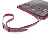 COACH Coach Signature Flat Type Dark Brown / Red C1554 Unisex PVC / Leather Shoulder Bag Unused Silgrin