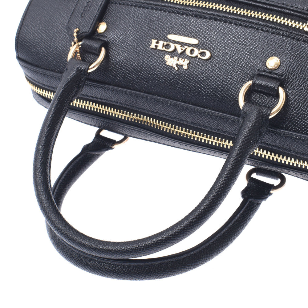 コーチ2WAYバッグ 黒 レディース PVC ハンドバッグ F79946 COACH