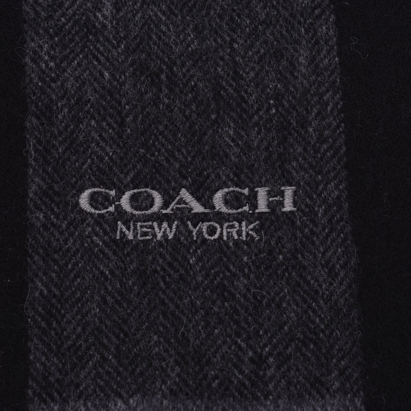 教练教练黑色/灰色76059男女通用羊毛95％/羊绒5％消声器未使用的Silgrin