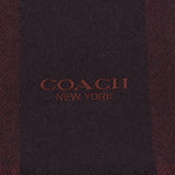 COACH Coach Bargandy × Wall Nuts / Engine-Based 76059 Unisex Wool 95% / Cashmere 5% Muffler Unused Silver