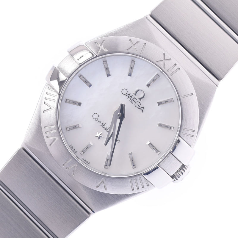 OMEGA Omega Constellation Blush 123.10.24.60.05.001 Ladies SS Watch Quartz Shell Dial A Rank Used Ginzo