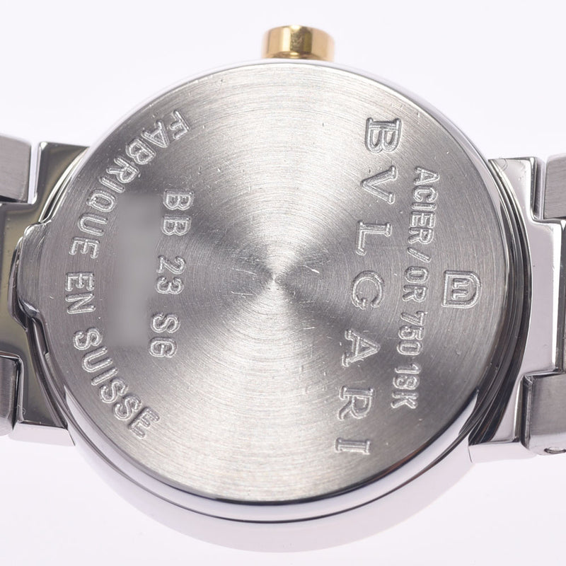 Bvlgari Bulgari Burgari Burgari 23 BB23SG女式YG / SS手表石英黑桌AB排名使用过Silgrin