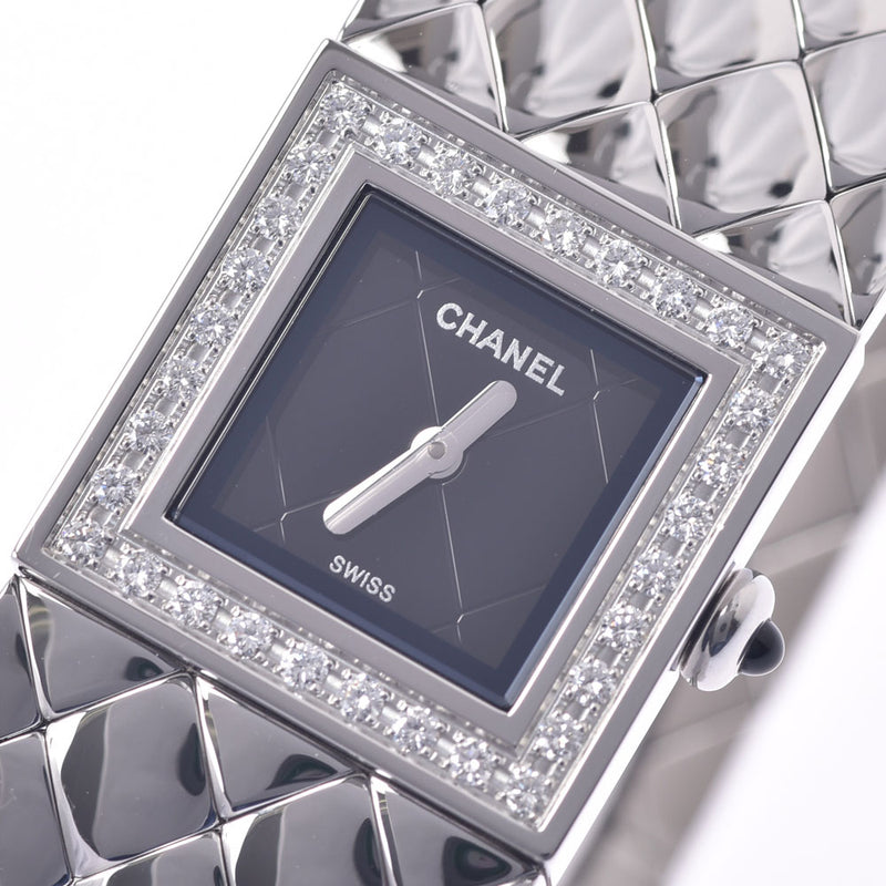 香奈儿（Chanel）美泰表圈钻石H0489女士SS手表石英黑色表盘排名二手Ginzo
