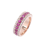 PONTE VECCHIO Pontevekio Ruby 0.94ct Diamond 0.44ct No. 9 Ladies K18PG Ring / Ring A Rank Used Silgrin