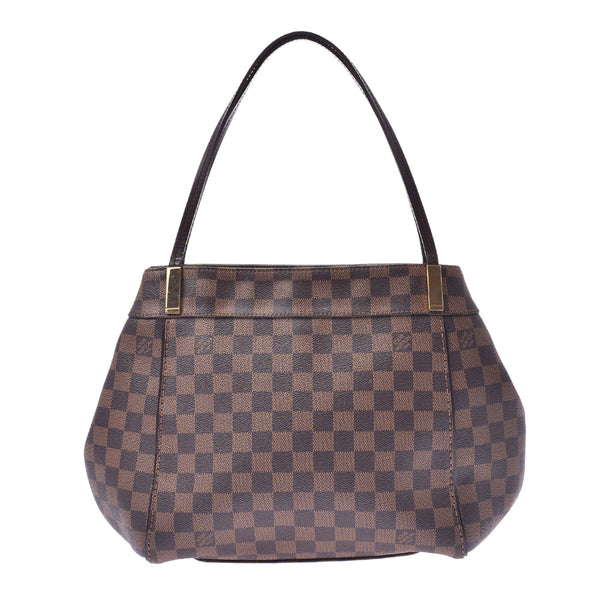 Louis Vuitton Louis Vuitton Damier Mar Libone PM Brown N41215 Women's Dumie Campbus Handbags AB Rank Used Silgrin