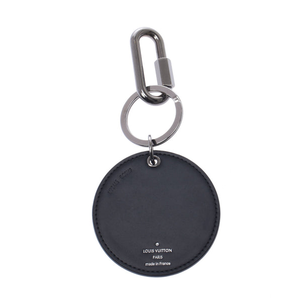 Louis Vuitton Louis Vuitton Portal Round Rainbow Black / Rainbow Silver Bracket MP2465 Men's Leather Key Ring New Sink