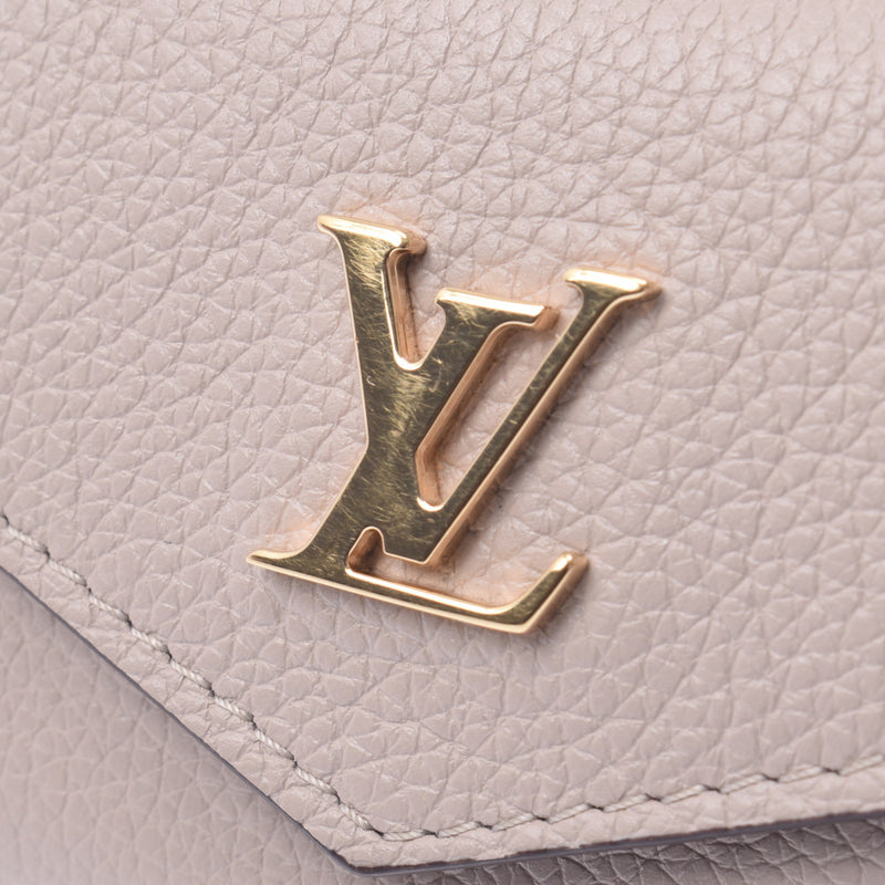 Louis Vuitton Louis Vuitton Portfoille Lock Mini Gray M69340 Ladies Leather Three Folded Wallets A-Rank Used Sinkjo
