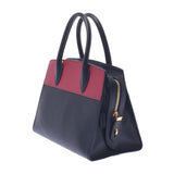 PRADA Prada 2WAY Bag Bi-Color Black /Red Gold Fittings 1BA045 Ladies Saffiano Handbag A Rank Used Ginzo