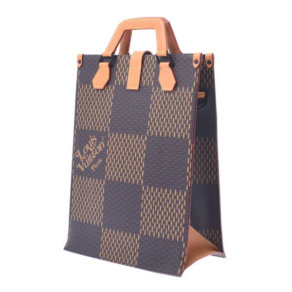 路易威登路易威登Damier Giant Mini Tote 2way包Nigo Collaboration Brown N40355 UniSex手提包新款Sanko