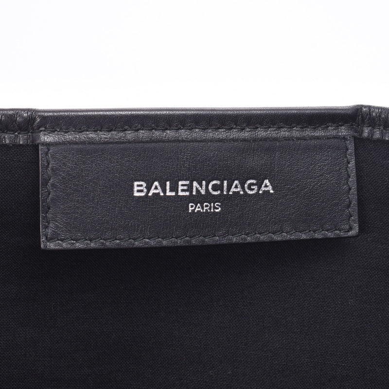 BALENCIAGA バレンシアガ ネイビーカバ M 黒 339936 ユニセックス キャンバス/レザー トートバッグ ABランク 中古 銀蔵