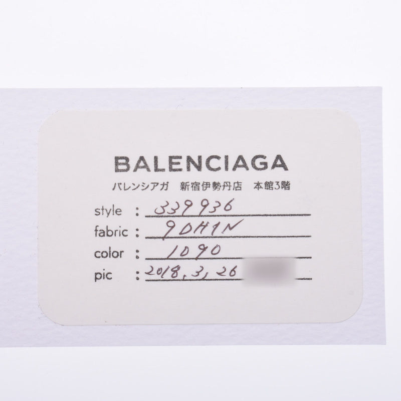 Balenciaga valenciaga Nebica Caba M Black 339936男女皆宜的帆布/皮革手提包AB排名使用水池