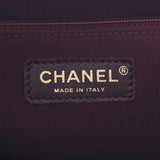 Chanel Chanel Matrasse Chain Single Black Vintage Workty女式皮革手提包一排排名使用水池