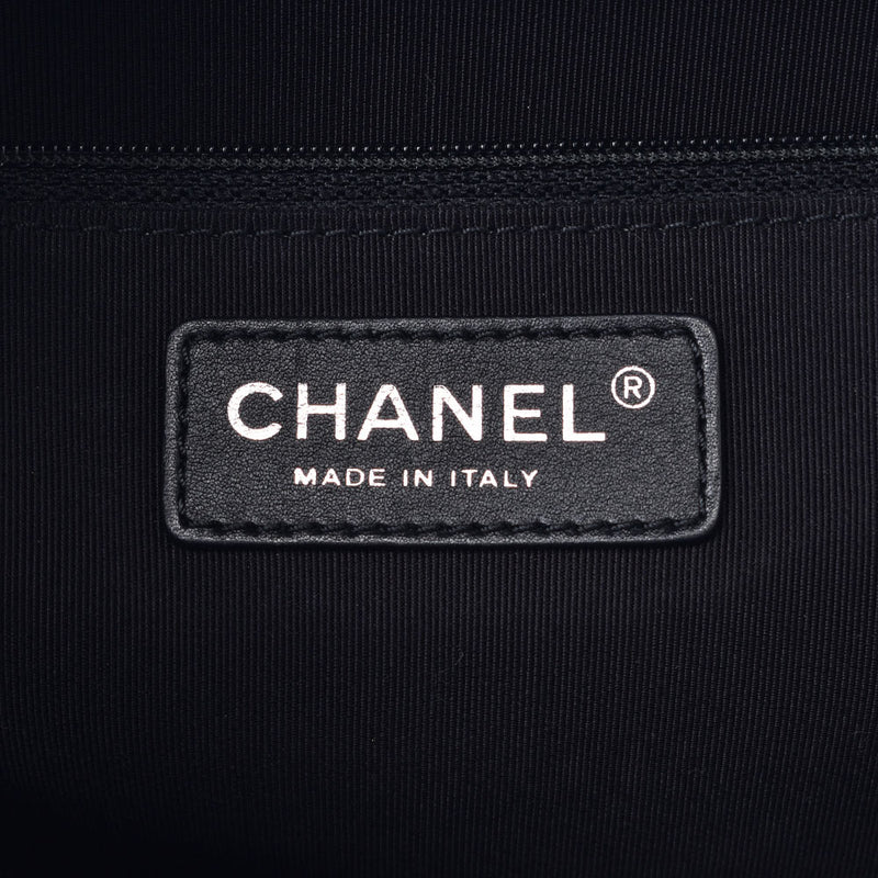 Chanel Chanel Matrasse链条手提包黑色银色配件女士Lamskin 2way袋排名使用Silgrin