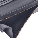 Hermes Hermes Biacans Black Black Gold Bracket D刻（2019年左右）UniSEX Voepson Long Wallet A-Rank使用Silgrin