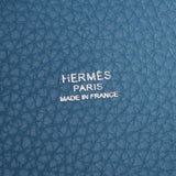 Hermes Hermes Picon Lock PM Blu Jean Silver Fitters□R刻（2014年左右）女士Triyo克莱默手提包A  - 排名用过