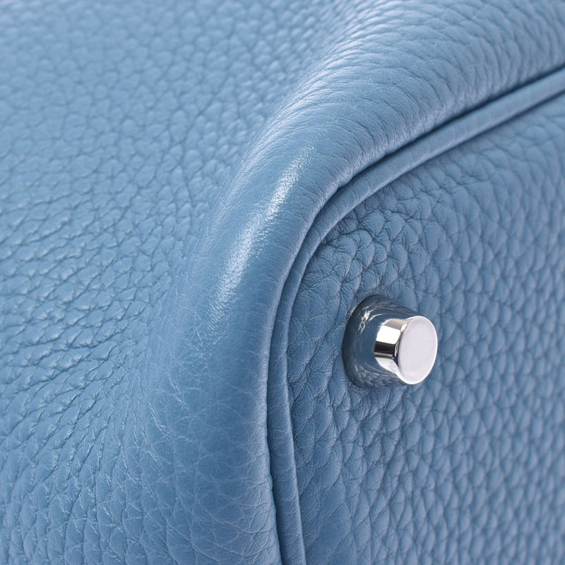 Hermes Hermes Picon Lock PM Blu Jean Silver Fittings □ R Engraved (around 2014) Ladies Triyo Clemance Handbag A-rank used Sink