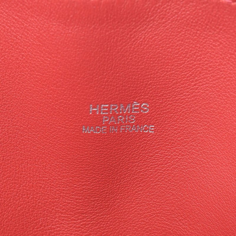 Hermes Hermes Bolid 1923 Red Silver Bracket □ J-Engraved (around 2006) Unisex Vase Fift Handbags AB Rank Used Sinkjo